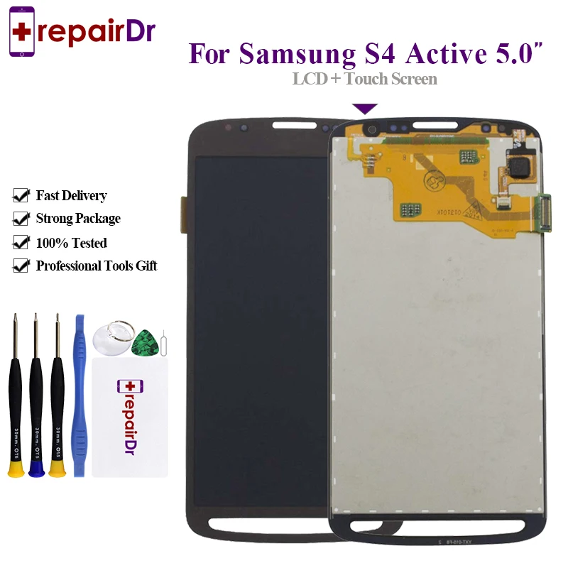 Оригинальный ЖК дисплей для samsung Galaxy S4 Active i9295 i537 с сенсорным экраном 5 0 ''для lcd