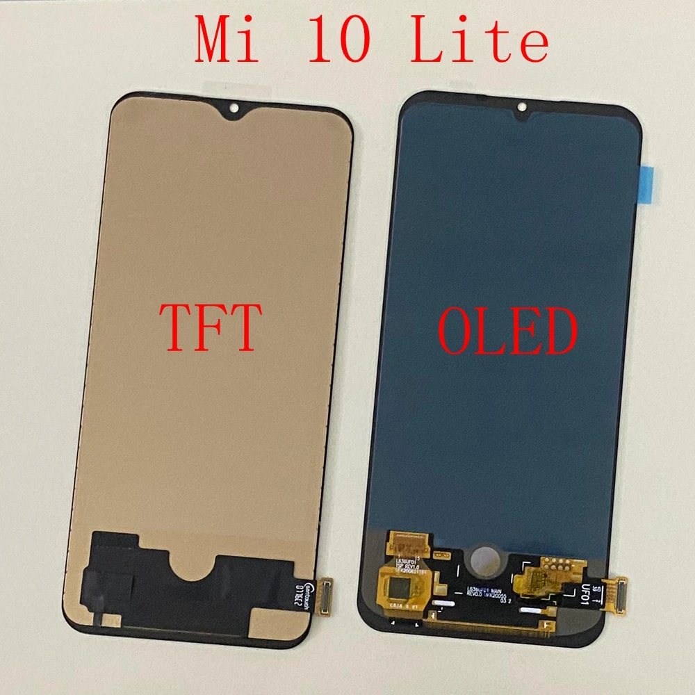 

100% Test Display Mi 10 Lite Lcd For Xiaomi Mi10 Lite Lcd Display Touch Screen Digitizer Assembly For Mi 10Lite Lcd M2002J9G 5G