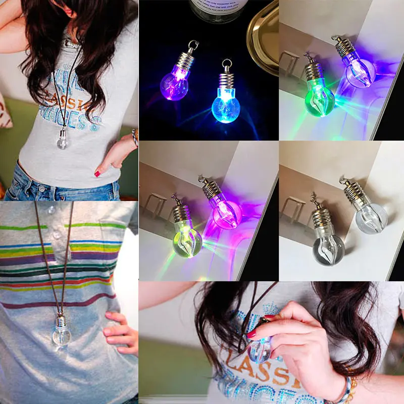 Новый модный светодиодный Кулон В Стиле Хип-хоп из искусственной кожи ожерелье