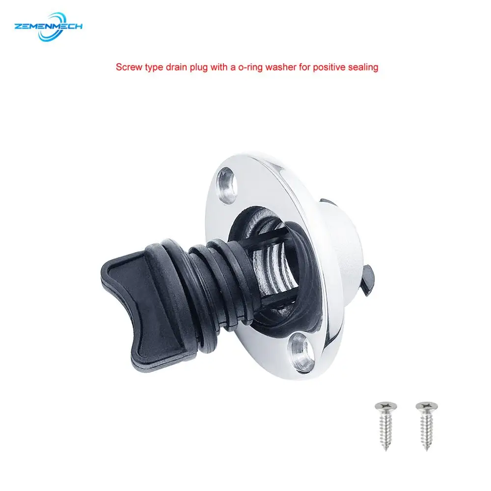 

2PCS Marine Grade 25mm Replacement Transom Hull Drain Plug Hole Bung Socket Drainage Boat Yacht Kayak Dinghy Canoe Accessory