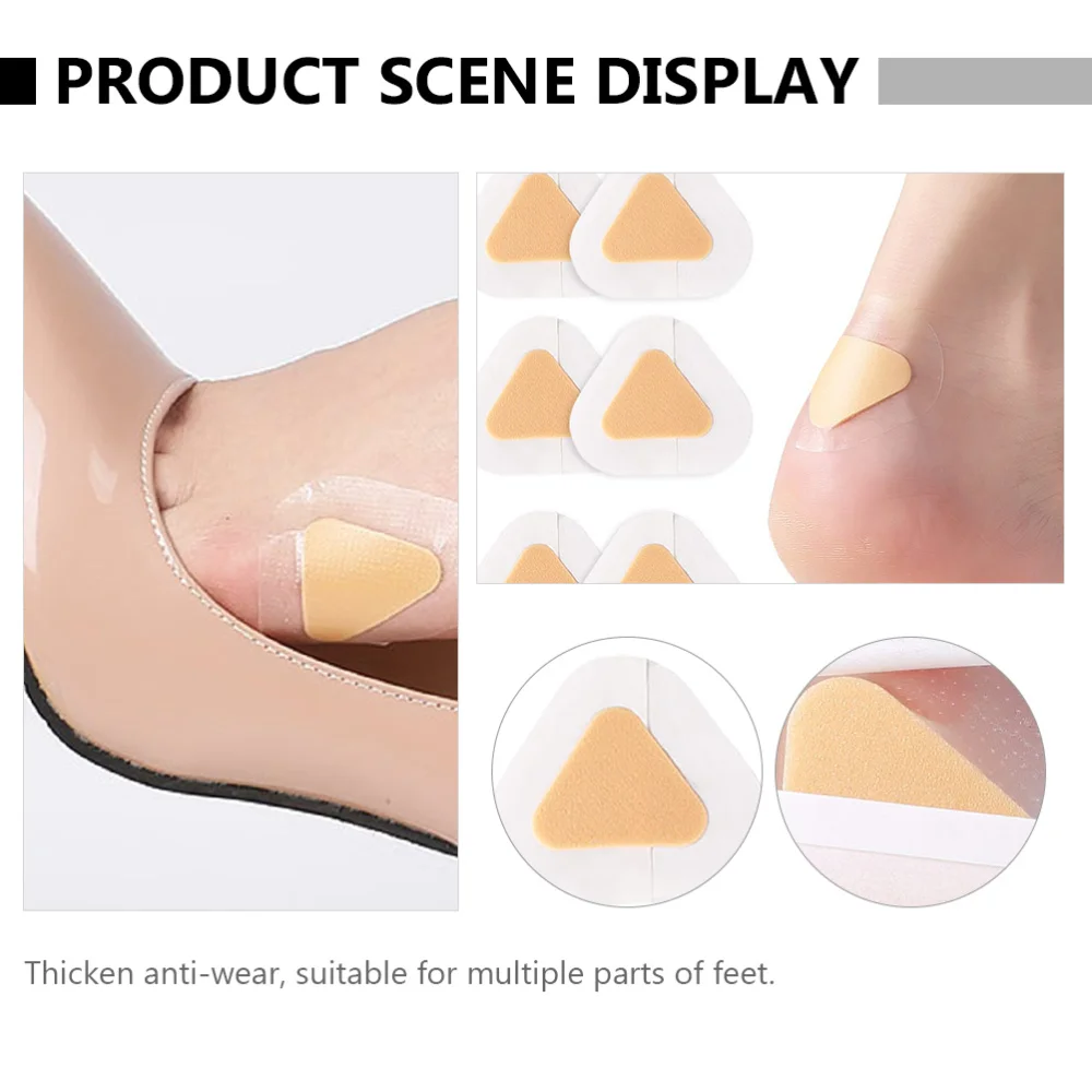 

1 Set 24pcs Durable Heel Sticker Anti-abrasion Paster Feet Protector (Khaki)