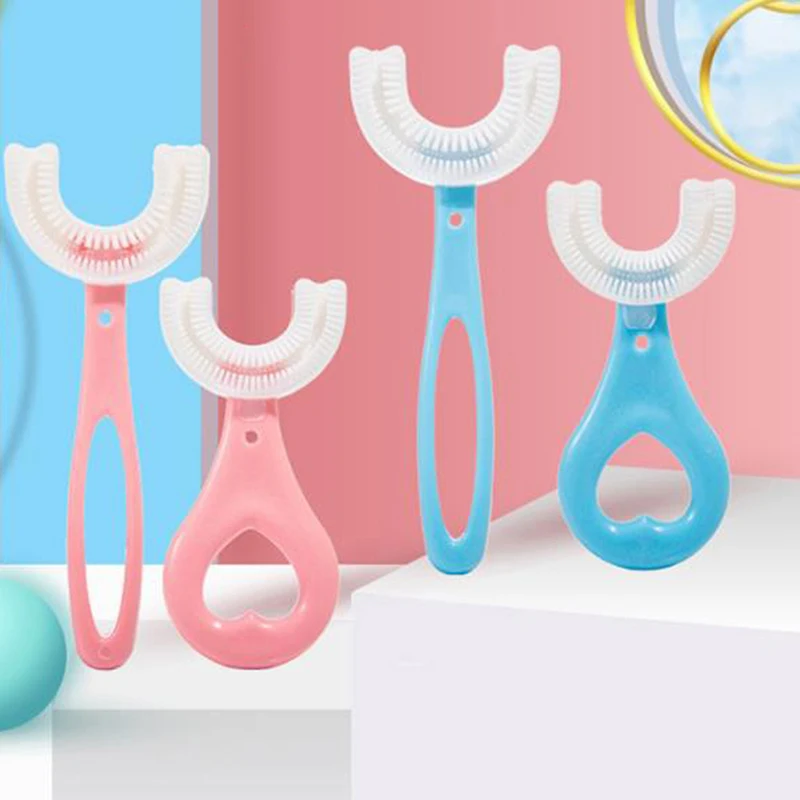 Cepillo de dientes de silicona para beb&eacute;, cepillo de dientes para cuidado Oral, pr&aacute;ctico y Simple-0