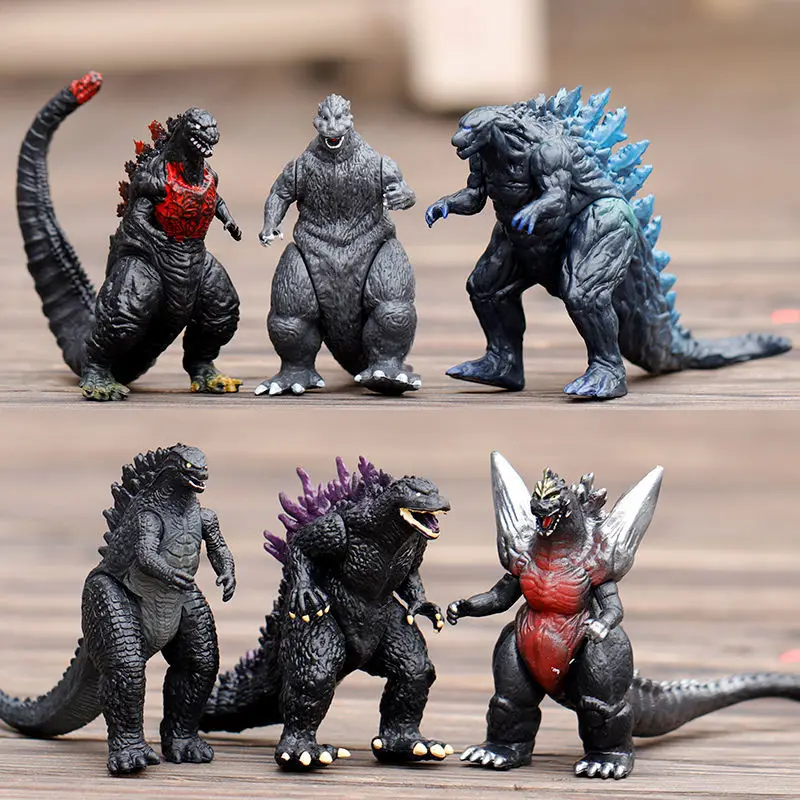 

Godzilla VS King Kong Action Anime Figurine Gorilla Quidora Statue Figure ABS Soft Glue Monster Doll Model Toys Movable Figma