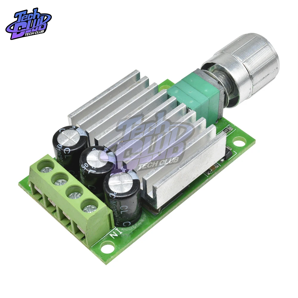 ШИМ-контроллер скорости двигателя постоянного тока 10 а 12 в-30 в В 24 регулируемый