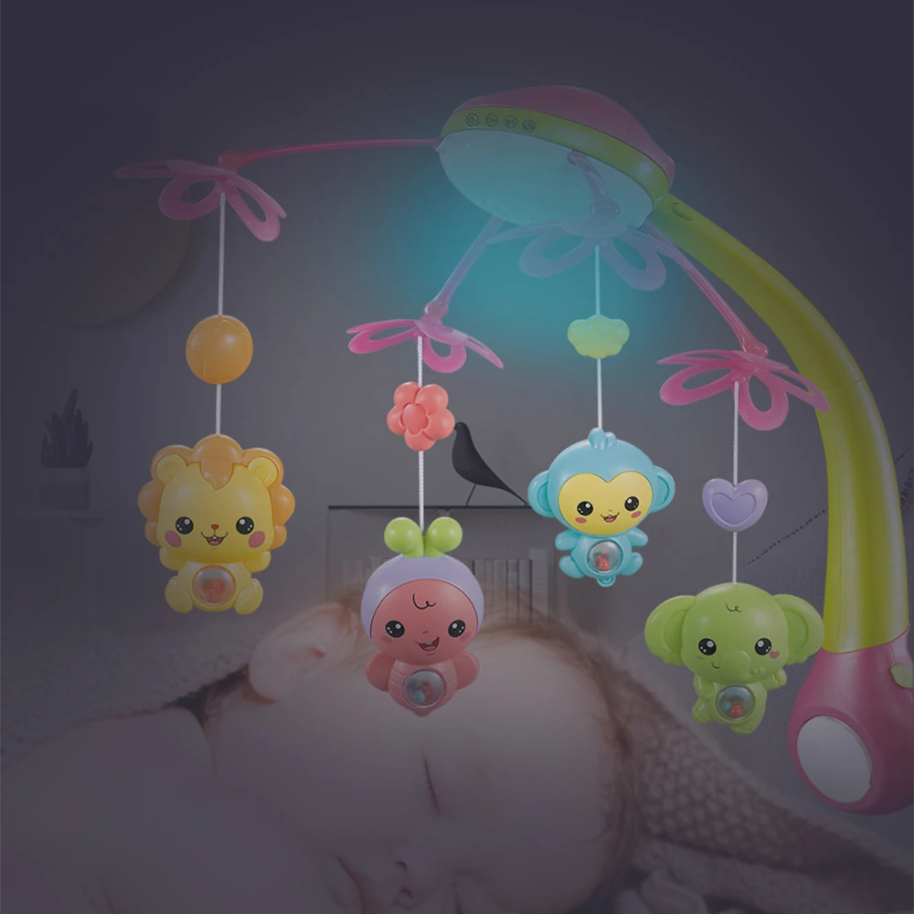 Мобиль для детской кроватки с Bluetooth управлением проекционное музыкальное кольцо