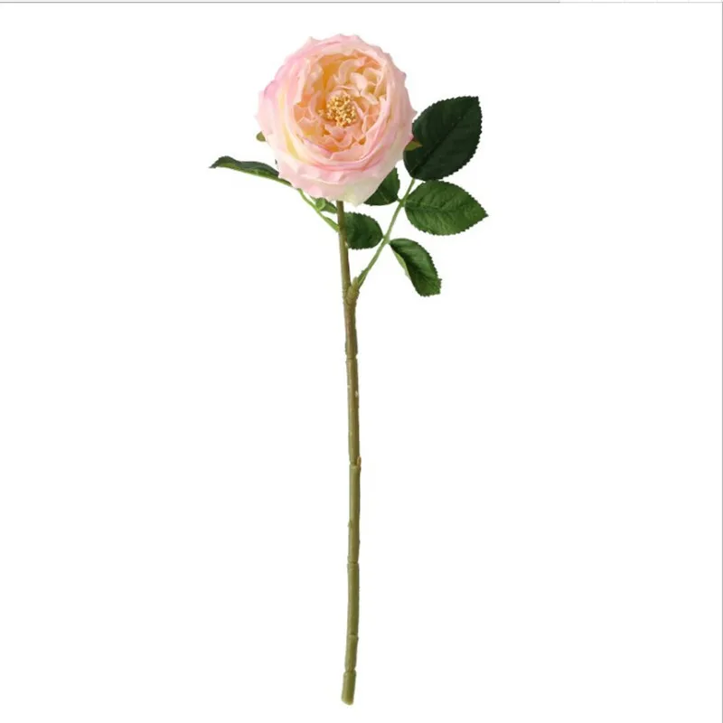 

European Simulation Flower High Grade Hand Moisturizing Rose Single Living Room Table Decoration Flower Moisturizing