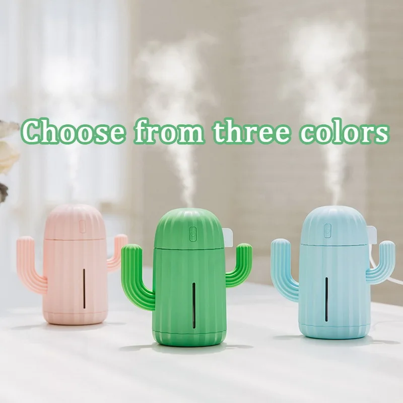 340 мл увлажнитель воздуха кактус время ароматерапия диффузор тумана Fogger мини с
