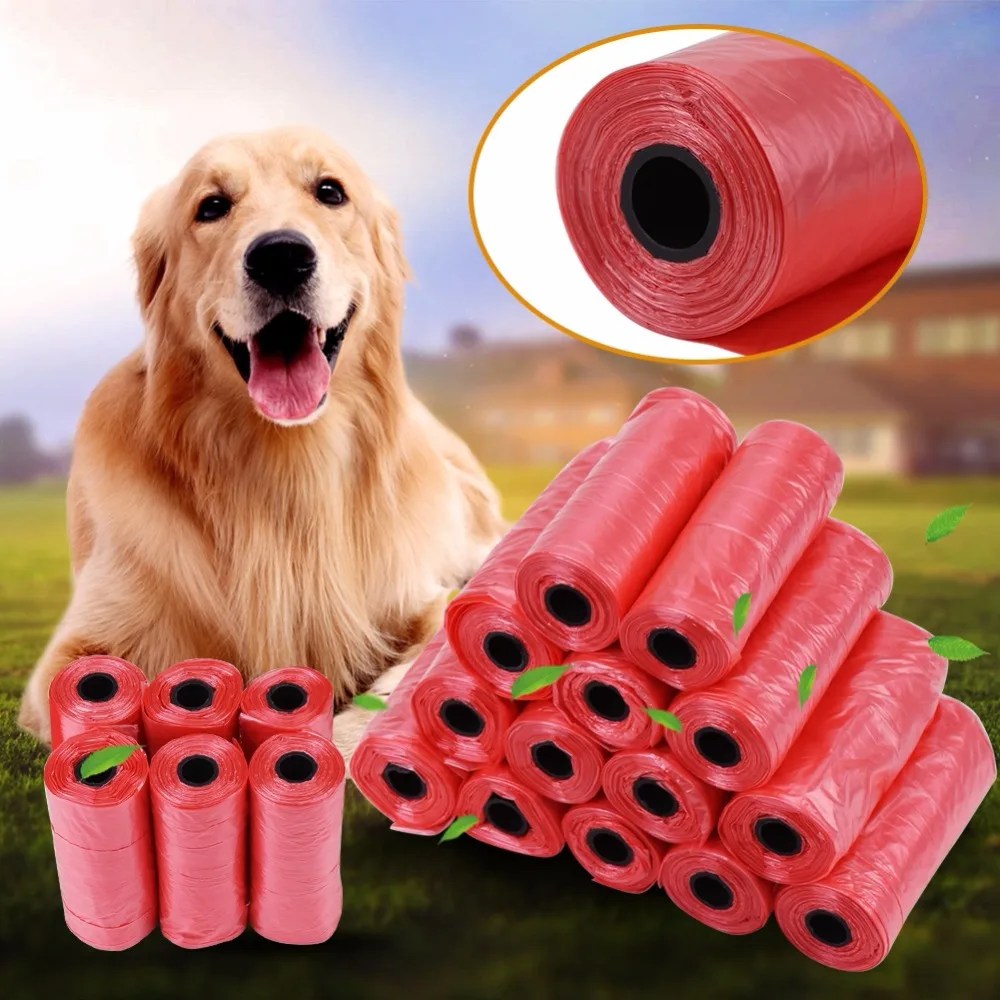 

20 Rolls/Pack 300pcs Dog Poop Bag Trash Garbage Bags For Cat Pets Waste Refill Collection Bag Outdoor Home Cleaning Supplies