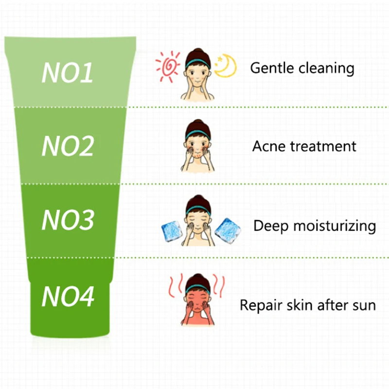 Увлажняющий гель алоэ вера для лечения масло от акне Управление улучшает сухую