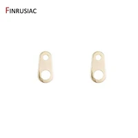 diy jewelry accessories plated 14k gold plated copper tail chain hanging piece extender chain connector components