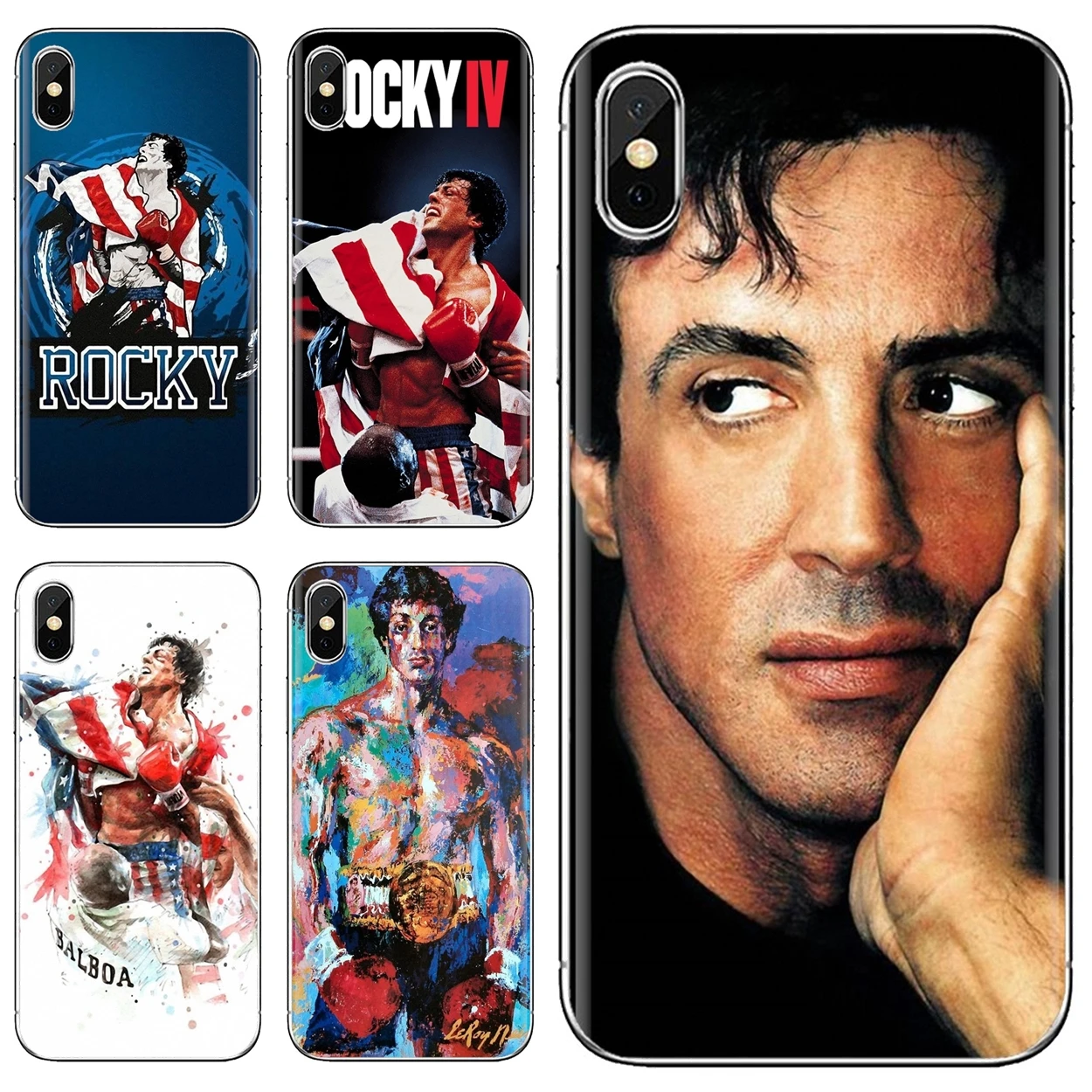 Мягкий чехол для телефона Samsung Galaxy Note 3 4 5 8 9 S3 S4 S5 Mini S6 S7 Edge S8 S9 S10 Plus rocky balboa|Бамперы| |