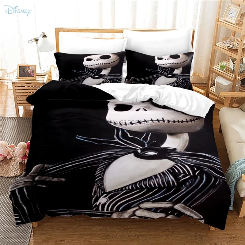 Фиолетовый с принтом &quotКошмар перед Рождеством&quot 3d Постельное белье принт