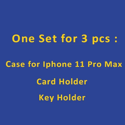 For Iphone11 Pro Max Hiram Beron роскошный подарочный набор кожаные аксессуары итальянский крокодил узор коровья кожа держатель для карт кошелек подарок на день рождения - Цвет: For Iphone11 Pro Max