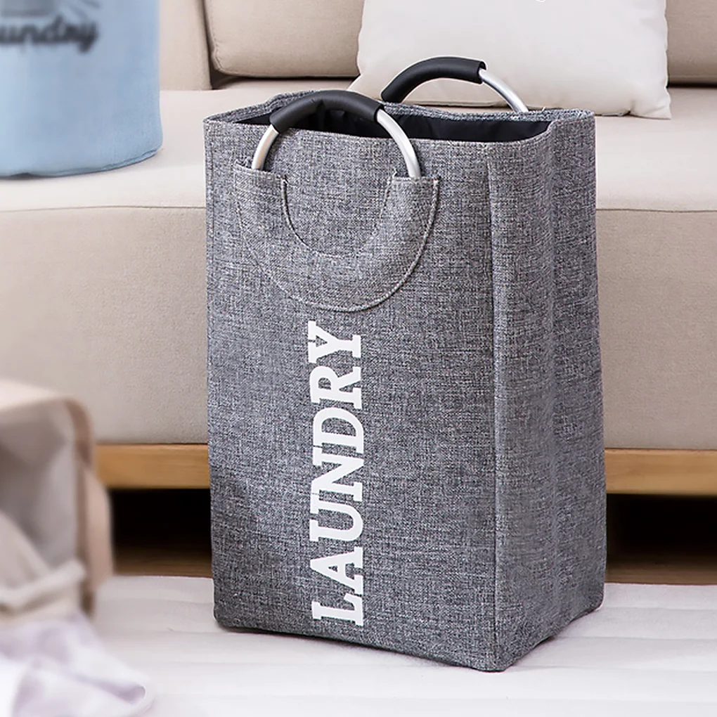 

Складная корзина для белья с кольцевой ручкой, сумка для хранения грязной одежды, складная корзина для стирки, органайзер для игрушек