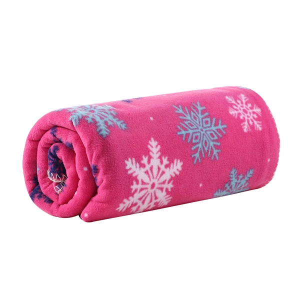 Rose red Blancstar Флисовое одеяло s и броски Пикник Рождество одеяло с узором снежинок коврик для кемпинга PB011 - Цвет: Rose red