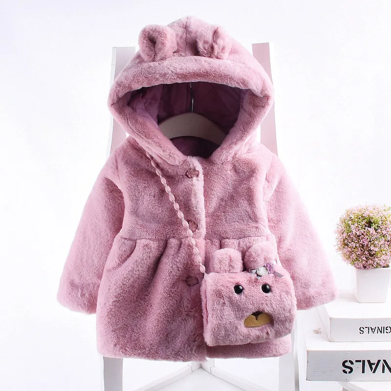 2019 зимняя одежда пальто для девочек Детская верхняя из искусственного меха