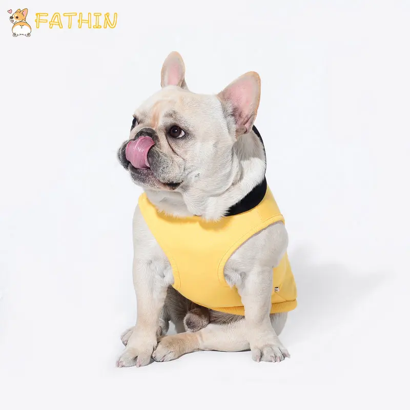 Модная летняя Толстовка без рукавов с капюшоном принтом французского