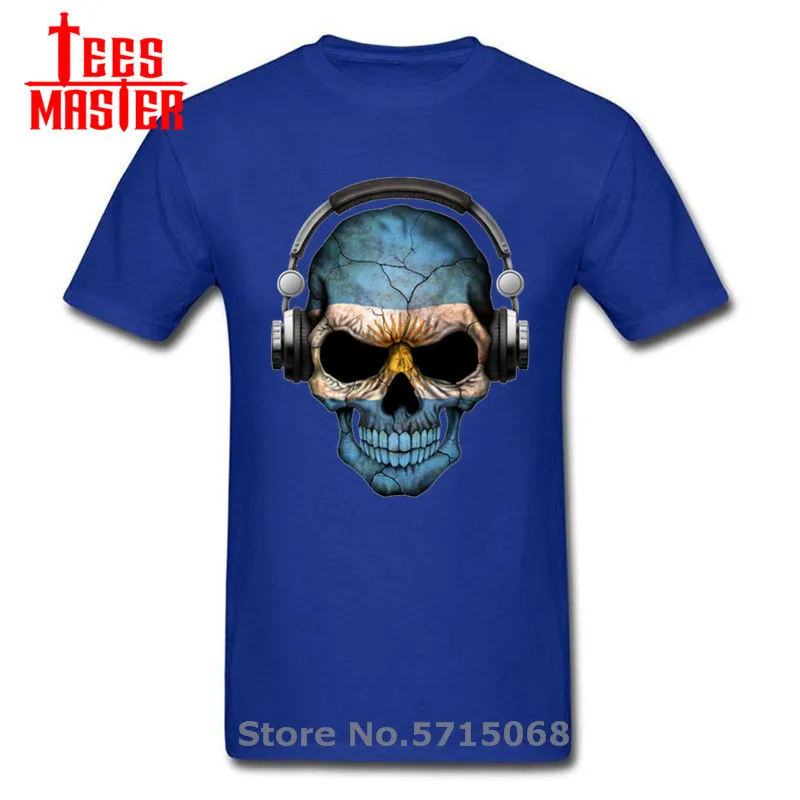 Футболка мужская с принтом флага Аргентины 100% хлопок в стиле хип хоп|Мужские