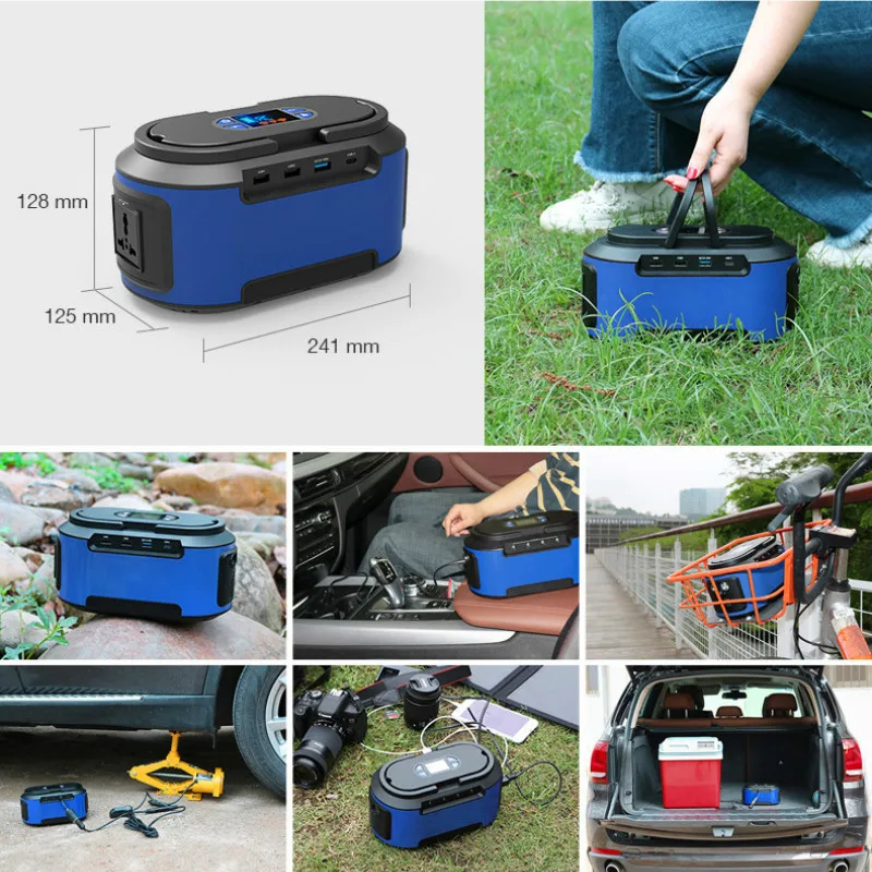 Портативная электростанция внешний резервный аккумулятор 60000 мАч/222Wh 110 В/220 В для