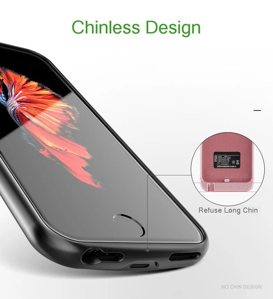 Аккумулятор Чехол для Iphone 6 6s 7 8 4000/5500mah зарядное устройство для Iphone 6 6s 7 8 Plus тонкий внешний пакет резервного копирования Чехол