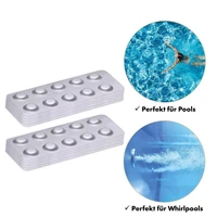 100pcs pool tester kit for ph value water quality test tablets ph value phenol red test tablets chlorine swimming pool water car
