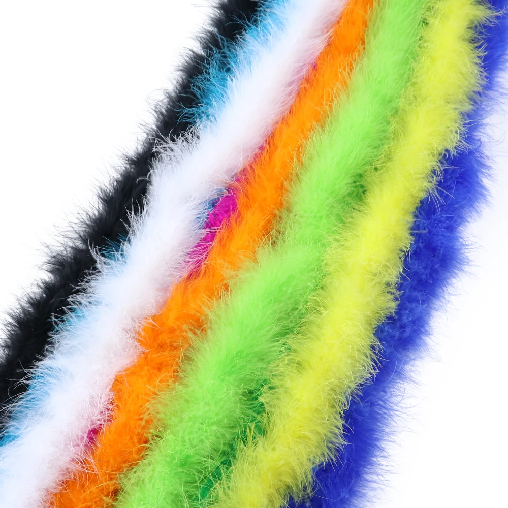 

Wholesale 10 Pieces Marabou Turkey Feather Boas Shawl 18g for Wedding Cosplay Clothing Crafts Accessory Decor Feather Scarf