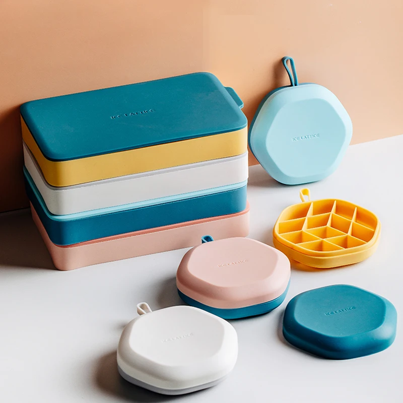 Новый креативный кухонный летний шестиугольный Силиконовый поднос для льда