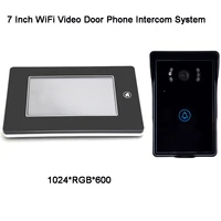 wifi video intercom doorbell system smart video doorphone app remote control 7 inch hd touch screen video door phone camera