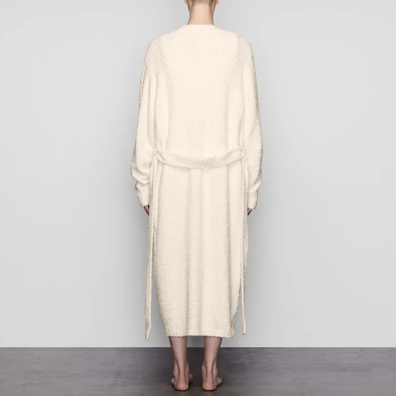 2020 халаты женский длинный халат Фланелевое зимнее теплое кимоно банный одежда