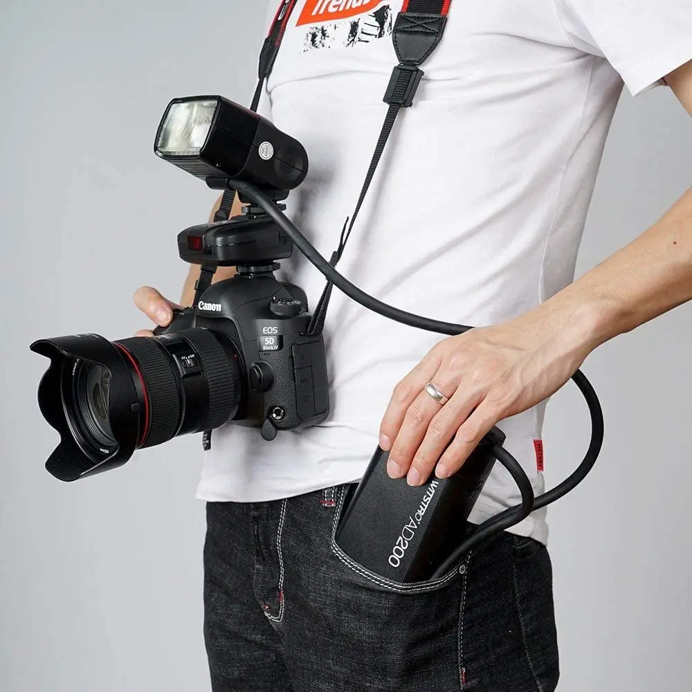 

Godox EC200 AD200 Extension Flash Head with 2M Cable Portable Off-Camera Light Lamp for Godox AD200 AD200Pro