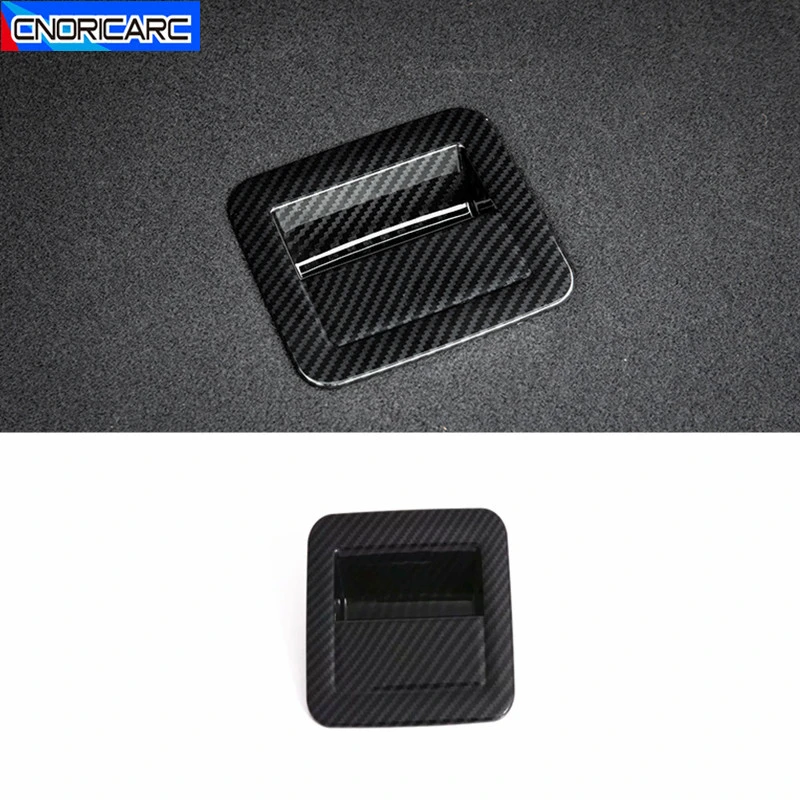 

Car Accessories Trunk Handle Frame Decoration Sticker Trim For Audi Q3 2019 Tail Box Switch Decals Carbon Fiber Color Styling