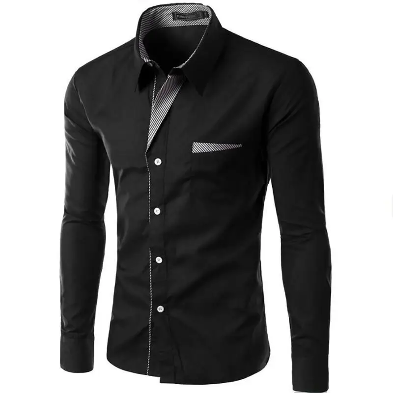 2022 hot sale new fashion camisa masculina long sleeve shirt men slim fit design formal casual brand male dress shirt size m 4xl free global shipping