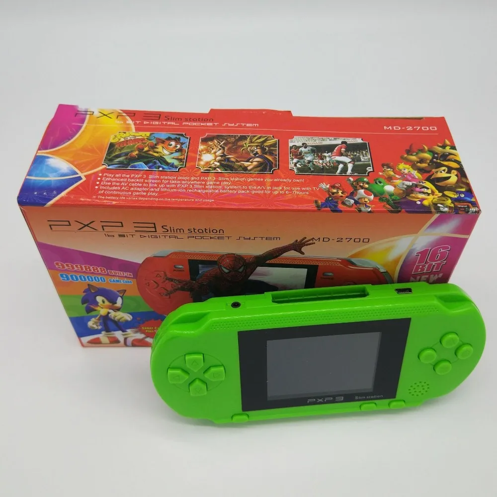 Портативная игровая консоль PXP3, 16 бит, 150 встроенных игр
