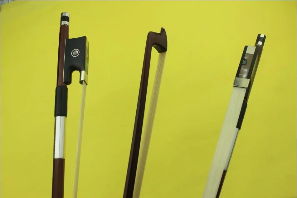 

Free Shipping 1 pc New professional Violin Bow Brazilwood 4/4 full size ebony frog