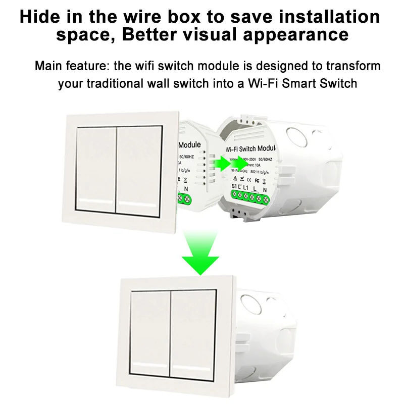 Умный световой выключатель сделай сам модуль умного выключателя Tuya с