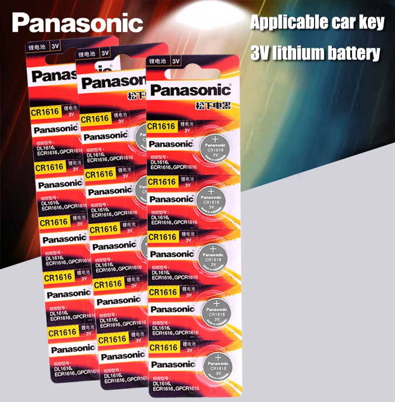 

CR1616 15PCS Button Cell Coin Batteries Panasonic 100% Original cr 1616 3V Lithium Battery DL1616 ECR1616 LM1616