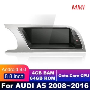 4G LTE 4GB+64GB Android display For AUDI A5 b8 2008~2016 8.8