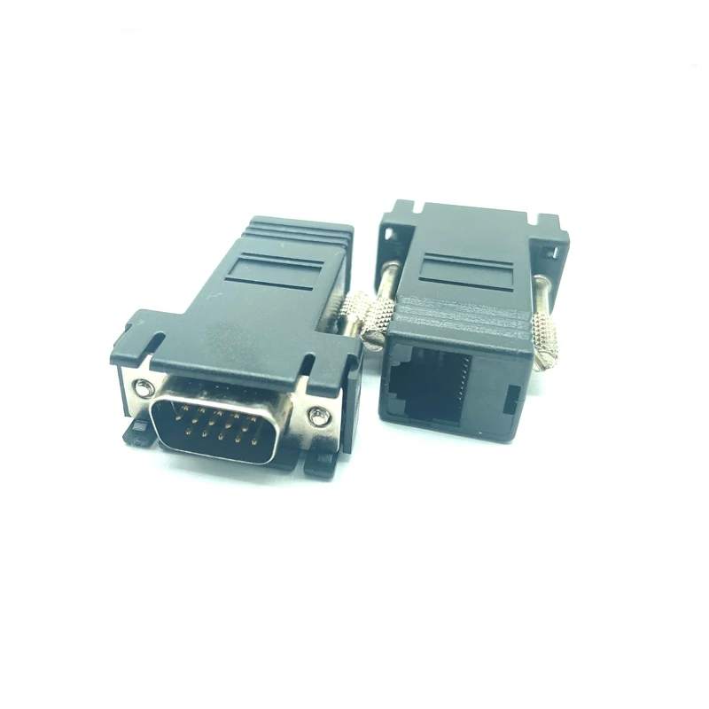 1 шт. удлинитель VGA папа для LAN Video CAT5 CAT6 RJ45 адаптер сетевого кабеля новый