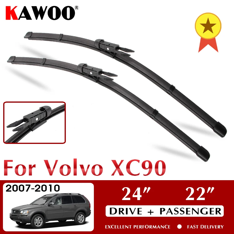 

Стеклоочистители KAWOO для Volvo XC90 2007-2010 лобовое стекло аксессуары для переднего стекла 24 "+ 22" LHD RHD
