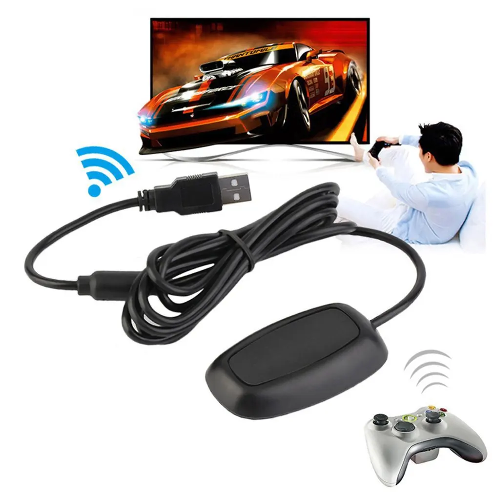 Беспроводной ПК USB 2,0 приемник для xbox 360 контроллер игровой USB ресивер адаптер ПК приемник для microsoft для xbox 360 с CD