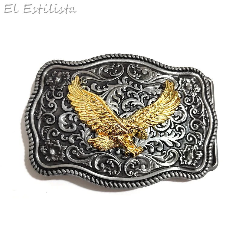 Мужские металлические пряжки для ремня с орлом модные ковбойские 3D животными и