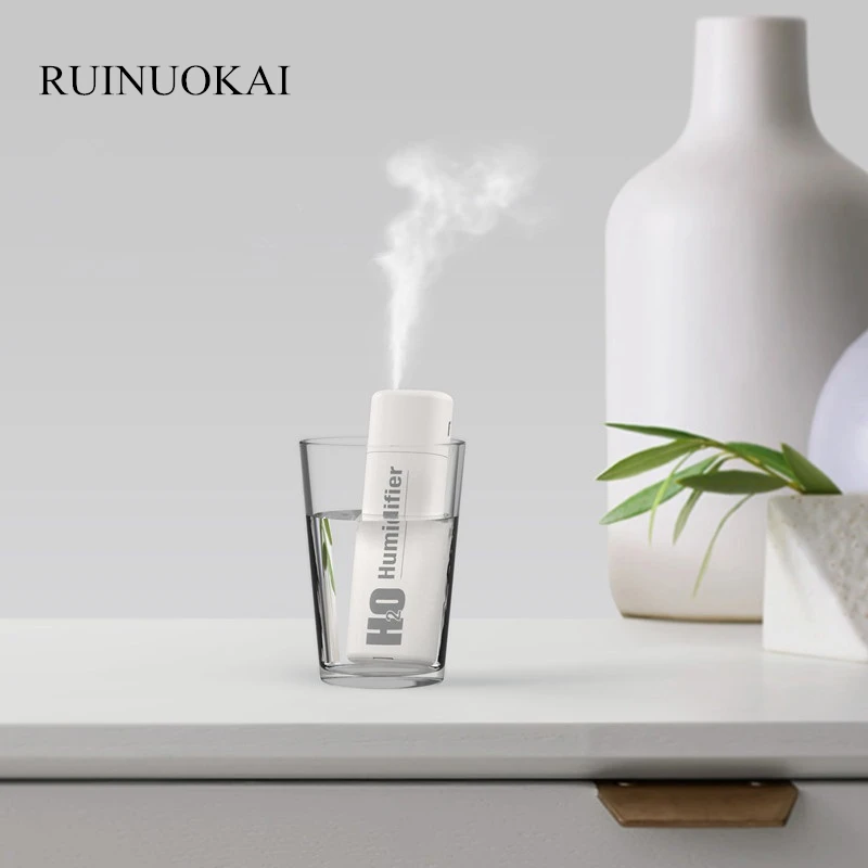 Белый Портативный мини увлажнитель воздуха с USB аккумулятором электрический