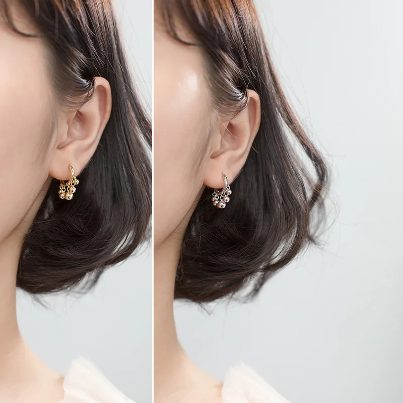 Женские серьги с геометрической кисточкой MloveAcc из серебра 100% пробы 925