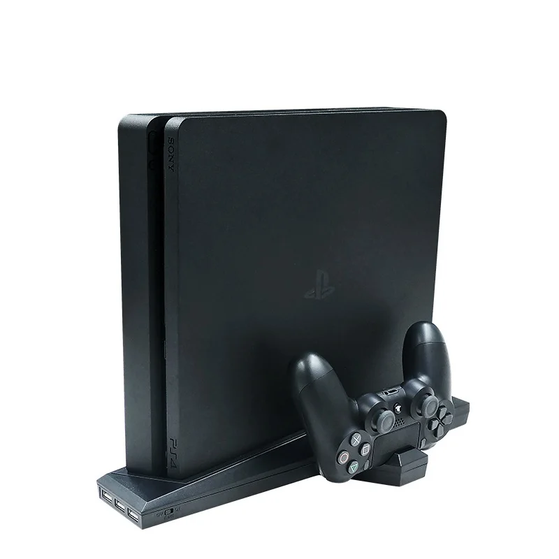 Вертикальная подставка для контроллера консоли Sony PS4/PS4 Slim охлаждающая хранения