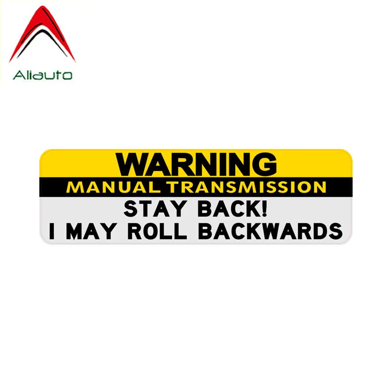

ПредупреПредупреждение ющая Автомобильная наклейка Aliauto с ручной коробкой передач, я могу переворачивать заднюю крышку, царапается, ПВХ на...