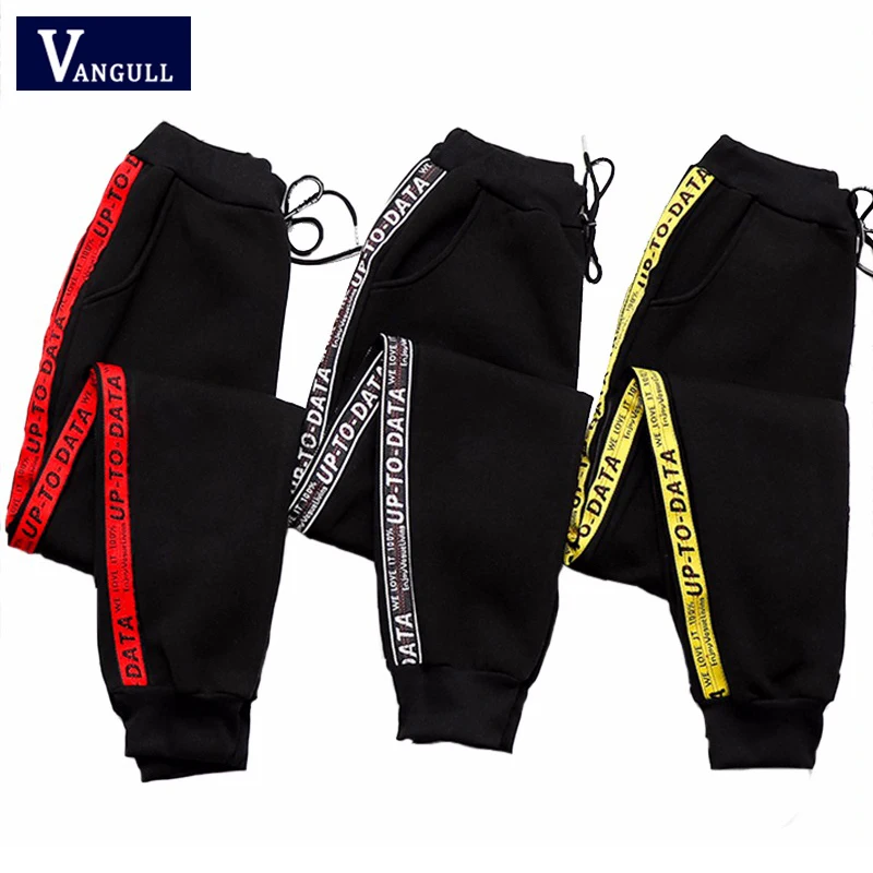 Женские полосатые брюки с принтом модные весенне летние повседневные спортивные