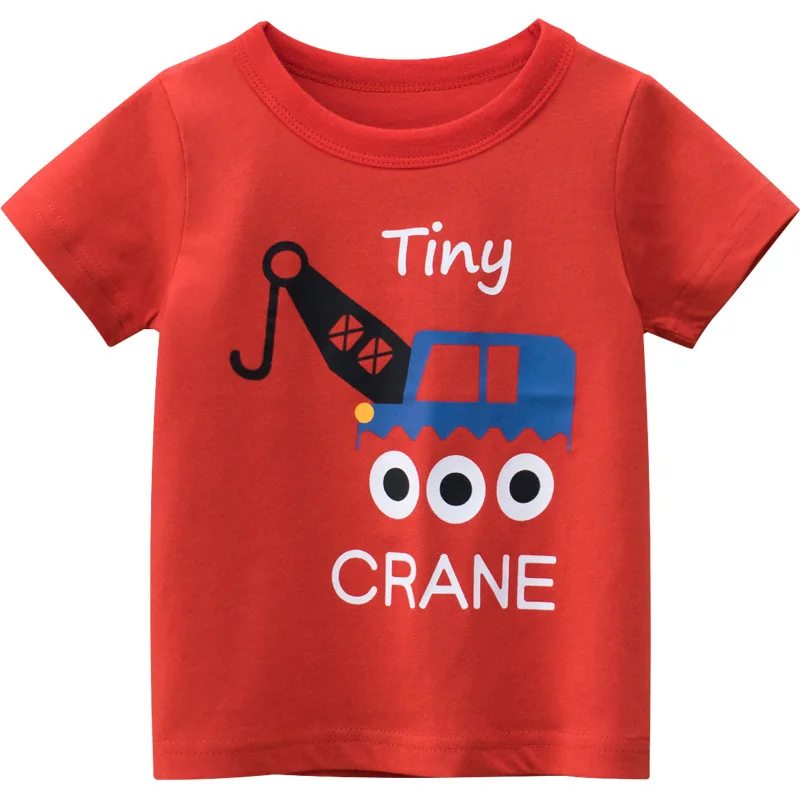 

Boys Girls T-shirts Cartoon Print T Shirt For Boys Summer Cotton Children Clothing Tops Tee Toddler Short Sleeve T Shirt