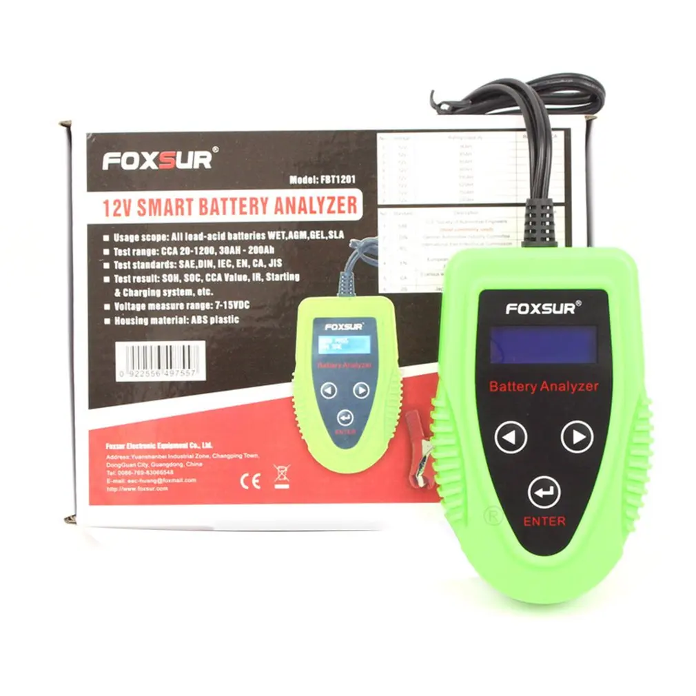 12 В автомобильный тестер батареи ЖК анализатор заряда автомобиля