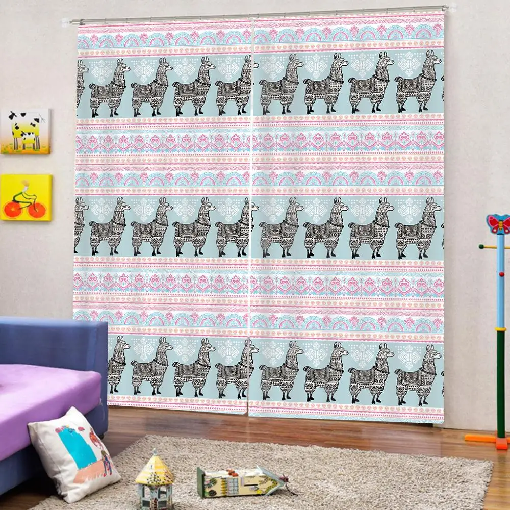 Индивидуальные 3D занавески s волнистые линии круги абстрактные геометрические