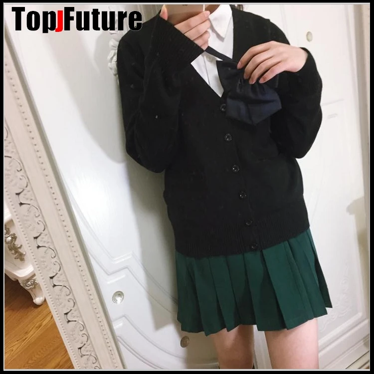 Толстый весенний Косплей 2020 школьная форма свитер для девочек женская вязаная
